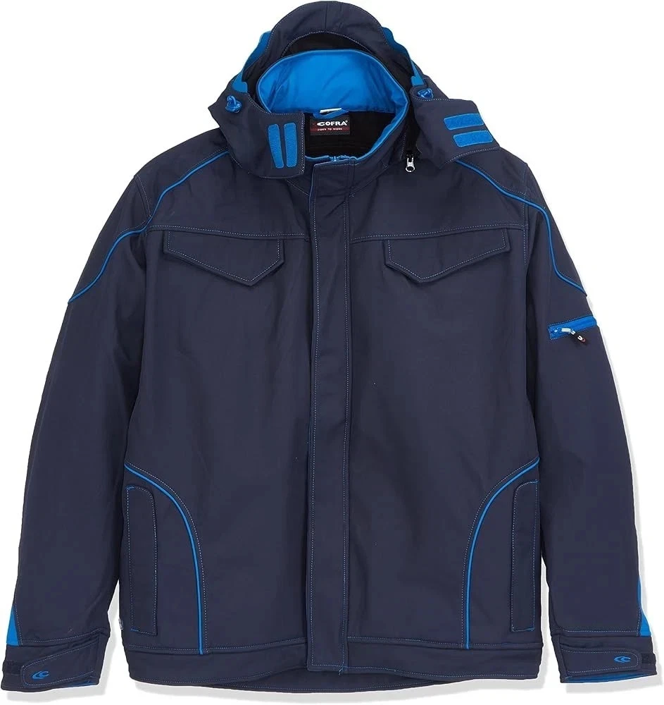 Cofra V415-0-02 "Tecka" Softshell Jacket, Navy Blue/Royal Blue *D75