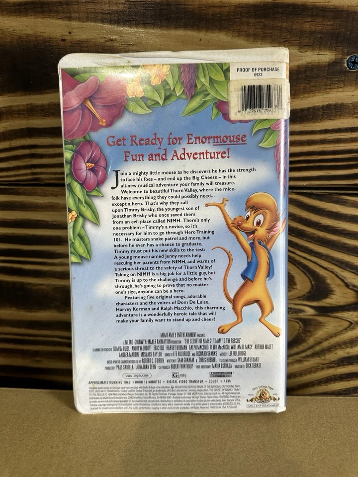 Видеокассеты The Secret Of Nimh 2 - Изображение 2 из 3