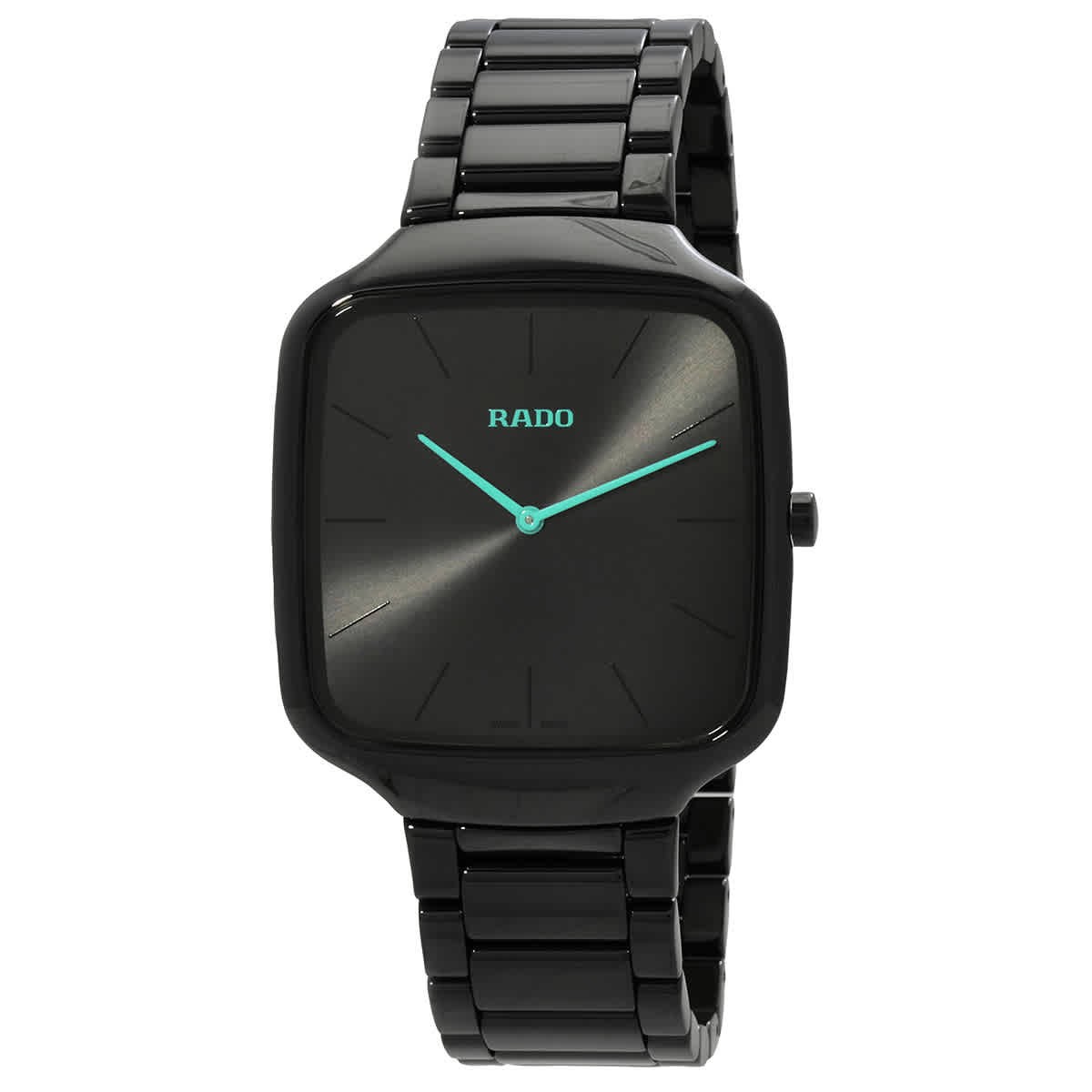 Rado True Square Thinline Quartz Black Dial Unisex Watch R27054152  