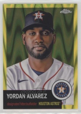2022 Chrome Platinum Anniversary Yellow RayWave Refractor Yordan Alvarez 4z8