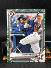 2021 Bowman - Prospects Jeremy Pena #BP-11 Camo Border (RC)