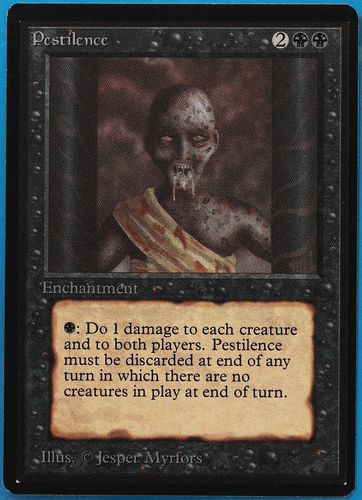 Pestilence Beta NM Black Common MAGIC THE GATHERING CARD (ID# 498973) ABUGames - Picture 1 of 2