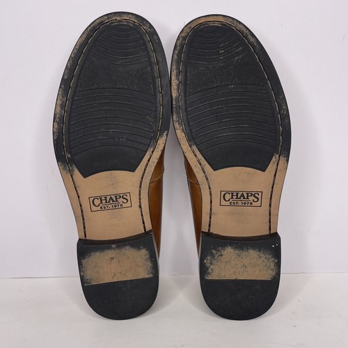 Chaps Mens Light BrowLeather Slip On Tasseled Casual Loafer Size 10.5 M - Picture 8 of 8