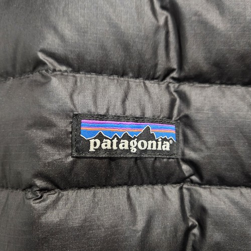 Patagonia Down Sweater Black Puffer Jacket Mens Size XL Full Zip Goose Down - Bild 5 von 14
