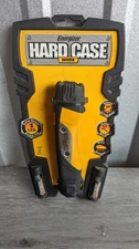 Energizer Hard Case Work Flashlight 1 LED New Old Stock Yellow