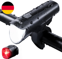Fahrradlicht Set Stvzo Zugelassen, USB-C Fahrradbeleuchtung Set, Blendfreies Fro