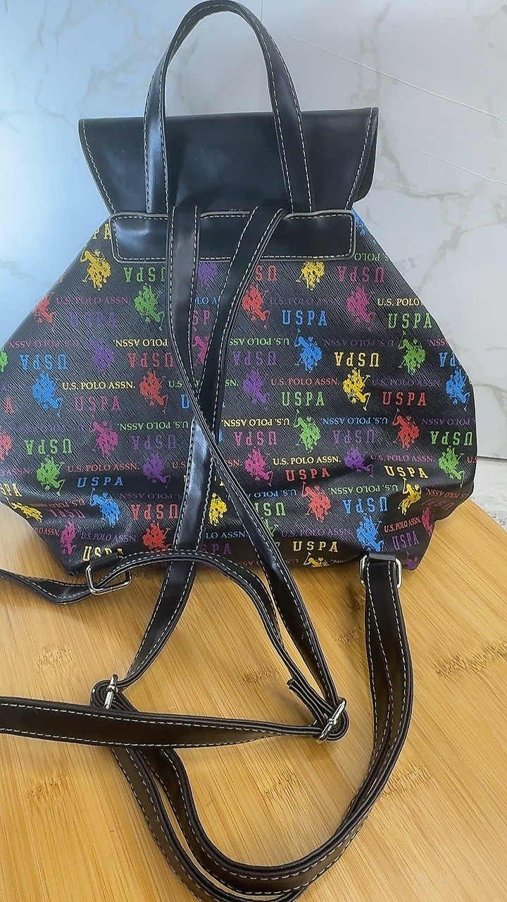 U.S. POLO ASSN Backpack Purse Black Pink Green blue Yellow Red image 6