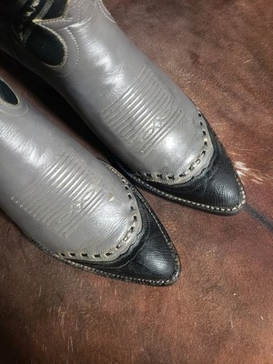 Tony Lama Vintage Gold Label Lizard Wing Tip Urban Cowboy  display picture 2