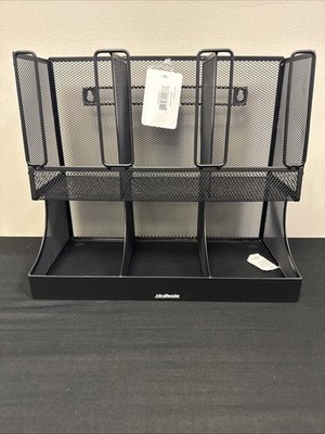 Mind Reader Cup and Condiment Station, Countertop Organizer, Coffee Bar, Kitchen