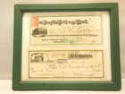 2 ANTIQUE 1890's DICK BROS QUINCY BREWING CANCELLED CHECKS QUINCY ILLS. FRAMED — photo 6
