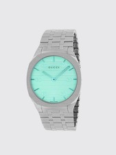 Orologio Gucci 25H YA163409 Thin Watch Slim Acciaio 38 mm Turchese Unisex Logo