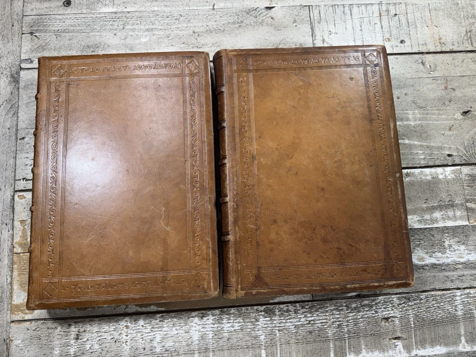 1860 Antique Classic Folios “The Works of William Shakespeare” Illus 2 Vol - Image 3 of 4