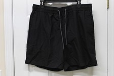 George Men's Swim Trunks-Black- 6" Inseam-Large-NWT