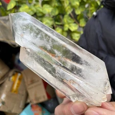 0.8lb Natural Clear White Quartz Crystal Cluster Rough Healing Specimen