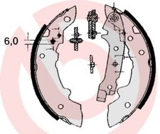 BREMBO Bremsbackensatz S 68 508 für CITROËN PEUGEOT RENAULT TALBOT