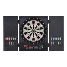HOMCOM Bersaglio Elettronico con Punteggio Automatico 12 Freccette e 6 Display