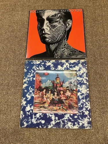 Rolling Stones Vinyl (2) Record Lot, Used.