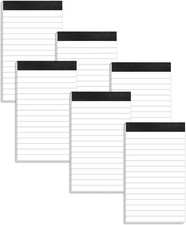 6 Pack Small Notepads Refills Memo Pads 3 x 5 Inch Lined Writing Note Pads(3x5