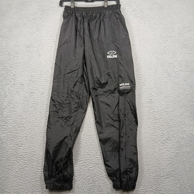 Kelme Fútbol Track Pants Men's XS Black Nylon Windbreaker NWT Vintage Style
