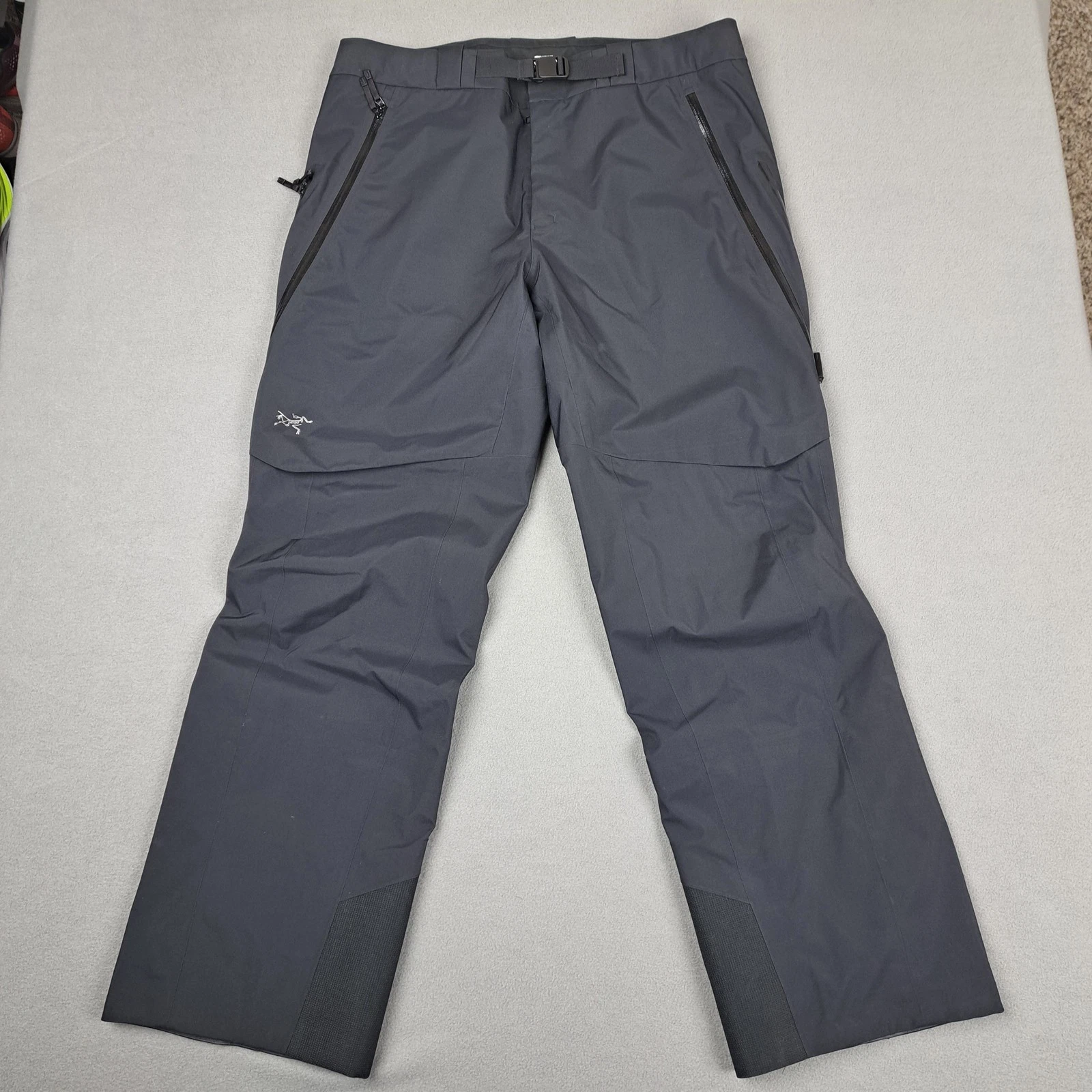 Arcteryx Snow Pants Mens 38 Black Gore-Tex Waterproof Shell Ski Snowboard RECCO