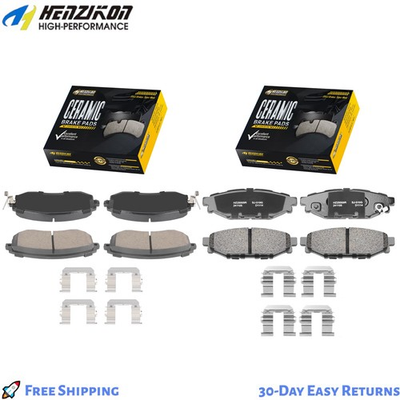 #ad For Subaru Forester Impreza Legacy Outback Frontamp;Rear Ceramic Disc Brake Pads` $33.38