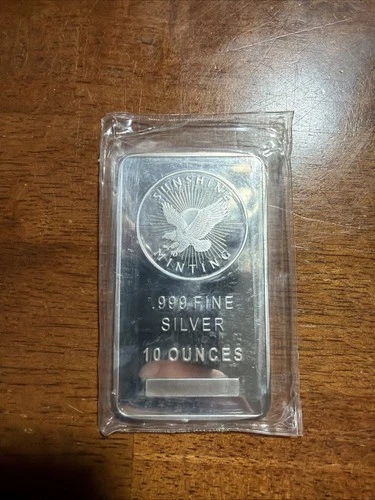 10 oz Sunshine Mint Silver Bar .999 Bullion