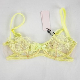 Agent Provocateur Jayce Bra & Thong In Neon Lemon (Set of 2) - W Size 34C & 3