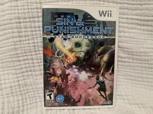 Sin & Punishment Star Successor Wii COMPLETE CIB  Rare-Tested-Excellent Cond.