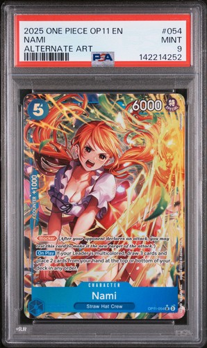 Nami (Alternate Art) graded PSA 9 for sale on eBay