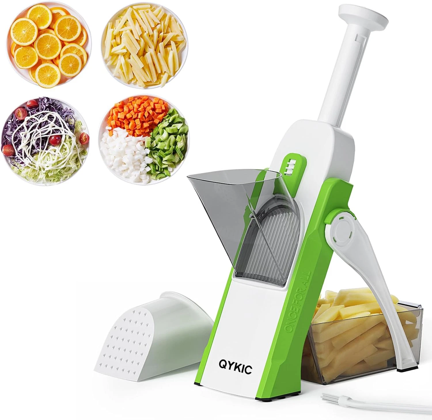 Safe Mandoline Slicer 5 in 1 Vegetable Chopper Food Potato Cutter, Strips Julien