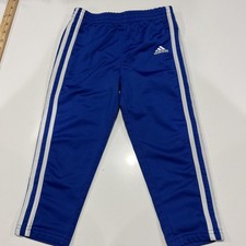 Adidas Kids Track Track jogger pants 3 stripes, Royal Blue, Size 4