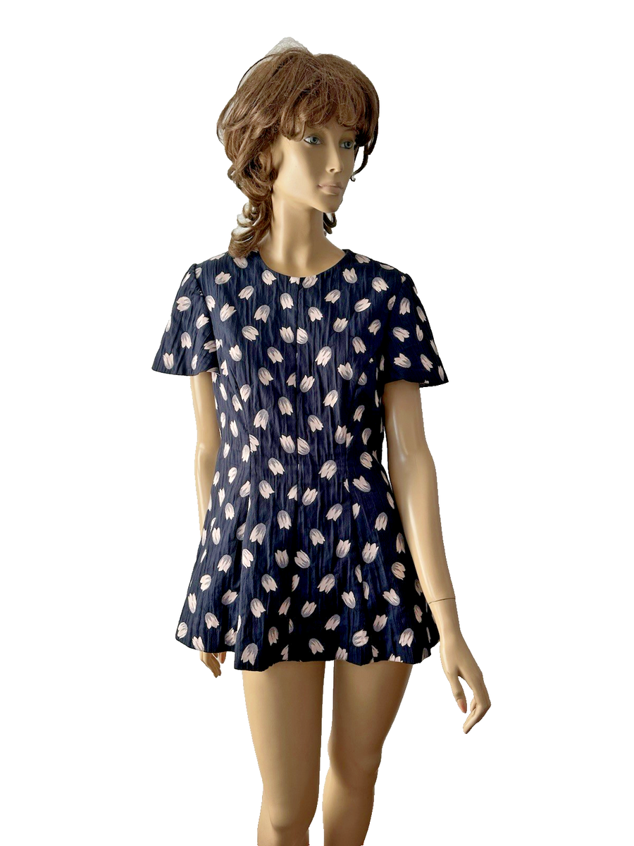pinstripe mini dress Edikted Belted Pinstripe Denim Mini Dress - Navy