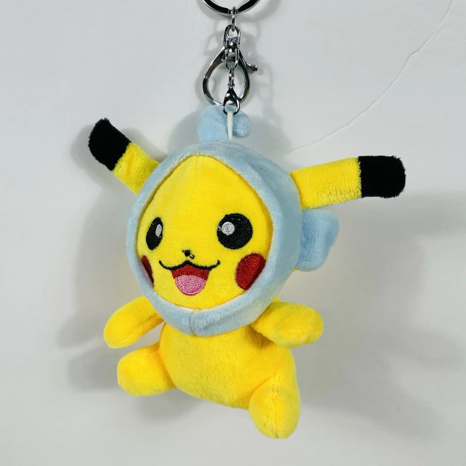 Pokémon Pikachu with blue hat Plush Keychain 5in - Image 3 of 4