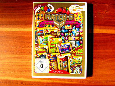 PC CD-ROM Match 3, Platin Edition, 10er Box Ausgabe 3, Sunrise Games, sehr gut