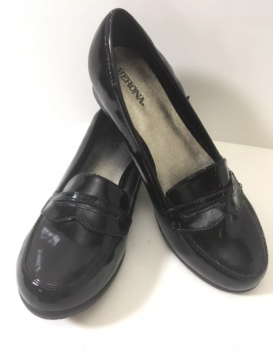 Womens black deals loafers size 6