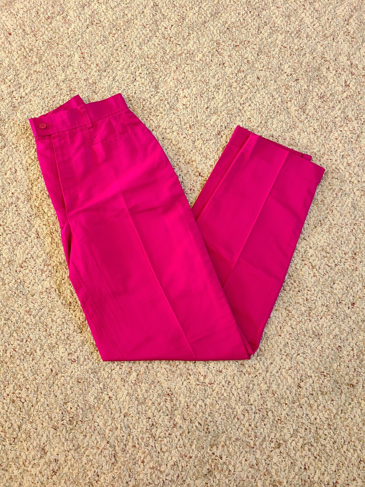 SAINT LAURENT Autentici pantaloni abito vintage YSL 100% seta vita 26