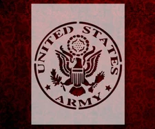US U.S. United States Army 8.5" x 11" Custom Stencil FAST FREE SHIPPING (468)