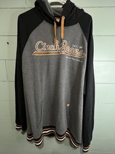 CINCH MEN'S EMBROIDERED VINTAGE LOGO RAGLAN HOODIE SWEATSHIRT XXL NICE  65.99 