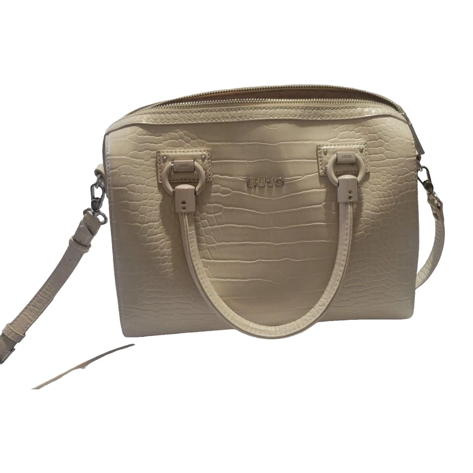 Bolso de mano Liu Jo Satchel doble asa PVC en café leche Foto 2 de 4