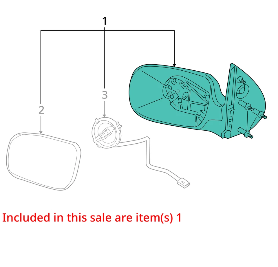 2005-2007 Saturn relé drivers lateral esquerdo porta elétrica espelho 5 fios calor preto - Imagem 3 de 4