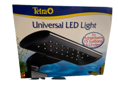 Tetra Universal Led Light Aquarium 15 gal and Under. Glass and acrylic aquarium