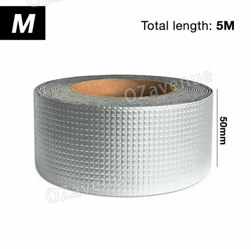 Waterproof Tape Butyl Rubber Aluminium Foil Roof Pipe Caravan Repair Flashing - Picture 13 of 14