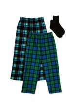 NWT 2-Pack Boys 10-12 L Fleece Pajama Pants BONUS WITH 1 PAIR OF SOCKS Pajamas