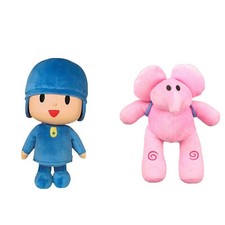 Elly Pink Elephant Pocoyo Boy 8 Plush Set Stuffed New GIFT From USA Rare Cute