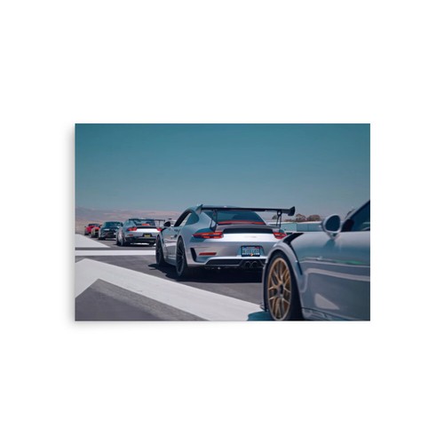 Póster de velocidad decoración de pared para automóvil Porsche 911 GT3 RS - papel mate sin marco - Imagen 9 de 10