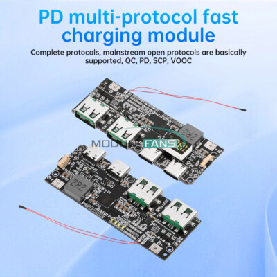 22.5W Mobile Power Bank Circuit Board PD Multi-protocol Fast Charging Module