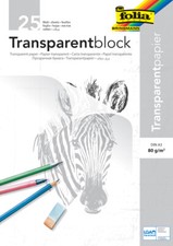 folia Transparentpapier-Block DIN A4 80 g/qm ...