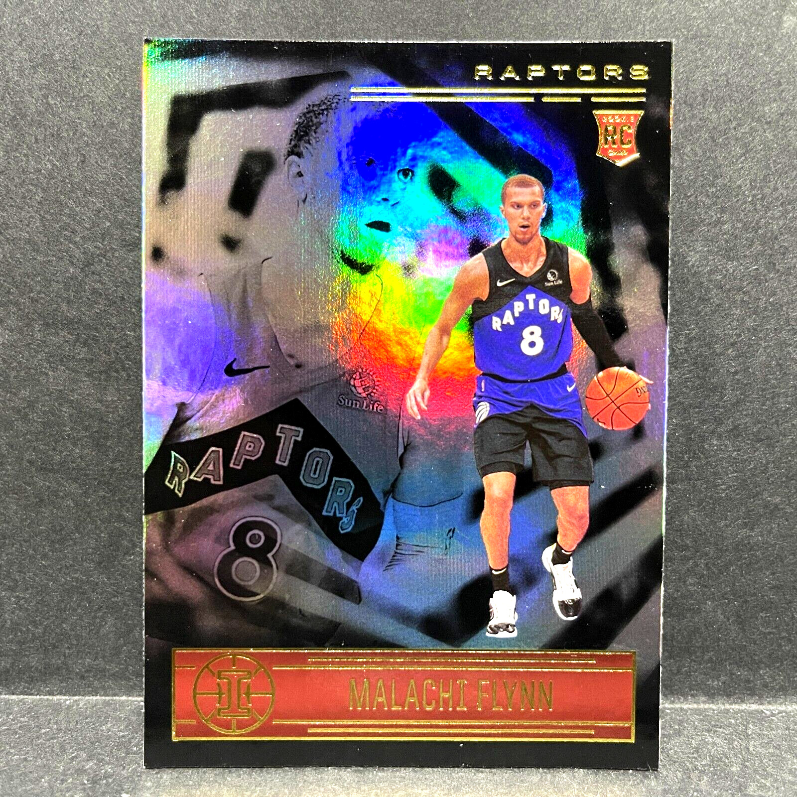 2020-21 ILLUSIONS BASKETBALL MALACHI FLYNN RC #195 (TORONTO RAPTORS)