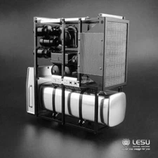 LESU Metal Heavy Equipment Rack Shelf for Tamiya RC 1:14 Model Tractor Truck