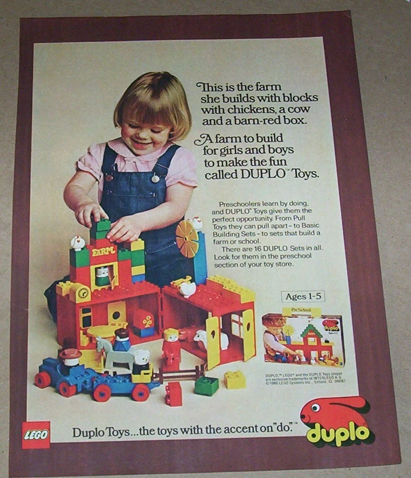 Duplo farm set 1980s sale